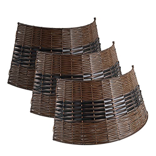 

Feirui-Artificial Christmas Tree Collar Basket Handwoven Rattan Skirt