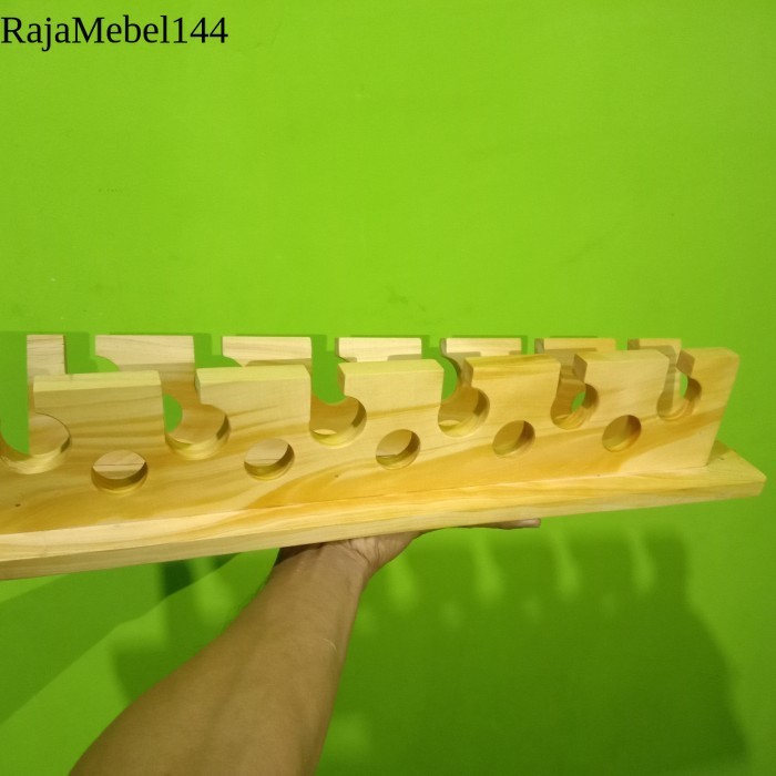 

Rak joran pancing kayu isi 5 antik