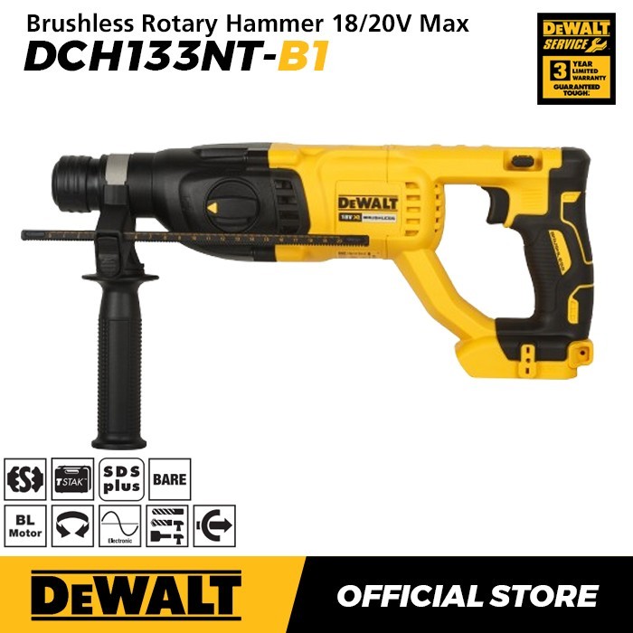 Dewalt Brushless Bor Beton 18/20V Max DCH133NT-B1