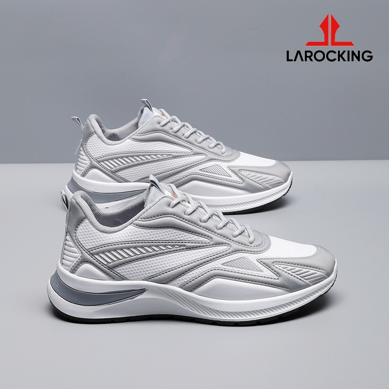 NEW LAROCKING - VEGA ABU PUTIH SEPATU SNEAKERS RUNNING GYM SHOES