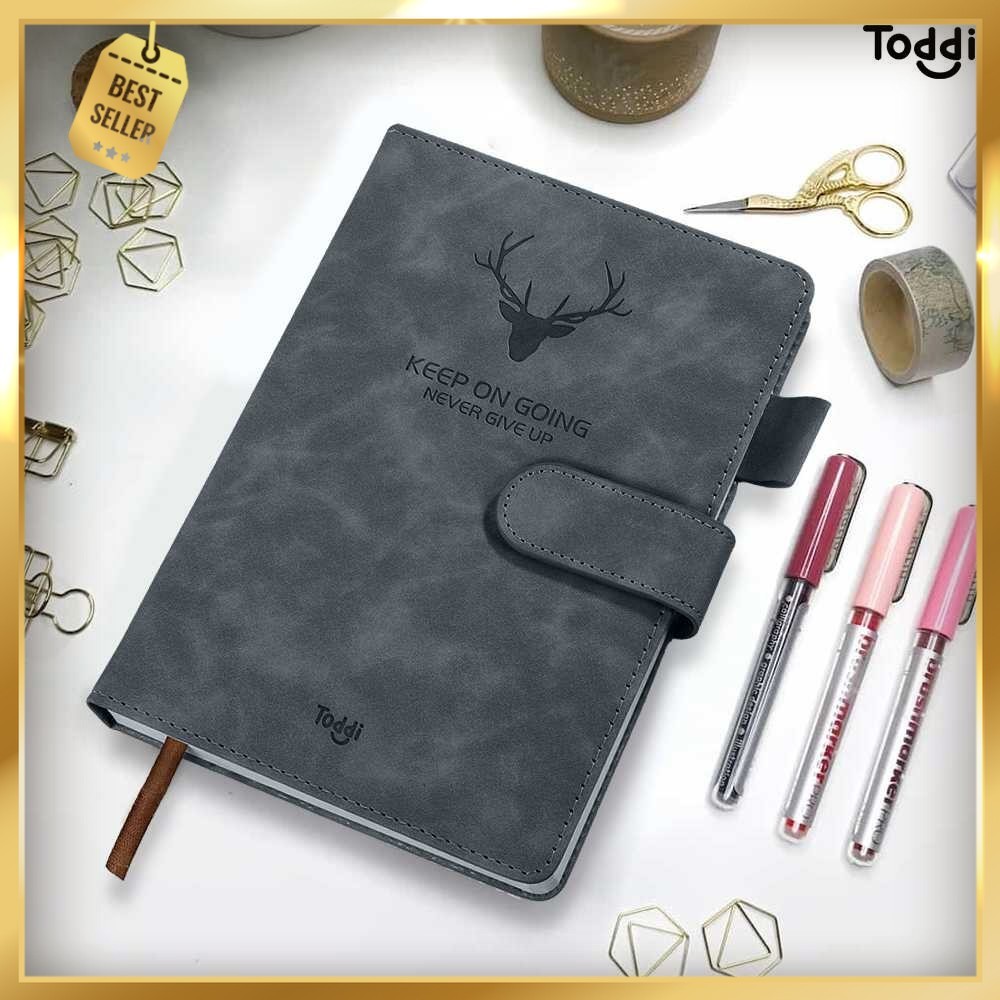 

Toddi Buku Jurnal Hardcover Notebook Diary 68GSM 360 Halaman Grid - TL5