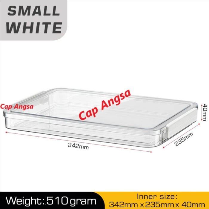 

⭐BISA COD⭐ DOCUMENT STORAGE TRANSPARAN TRAY KEEPER HARDCASE HOLDER SERTIFIKAT A4 SMALL WHITE