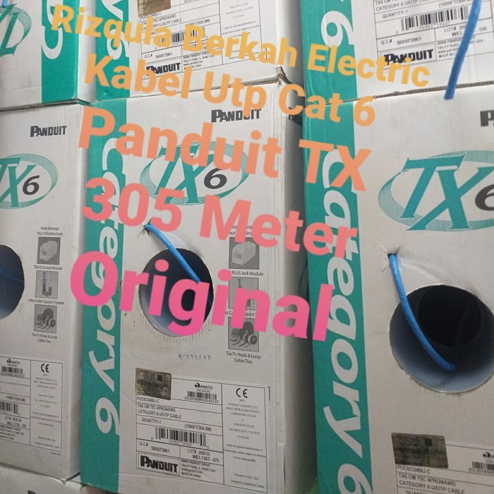 [Promo]Terlaris Kabel UTP PANDUIT CAT 6 PUC6C04BU-C TX6/PANDUIT CAT6 TX6