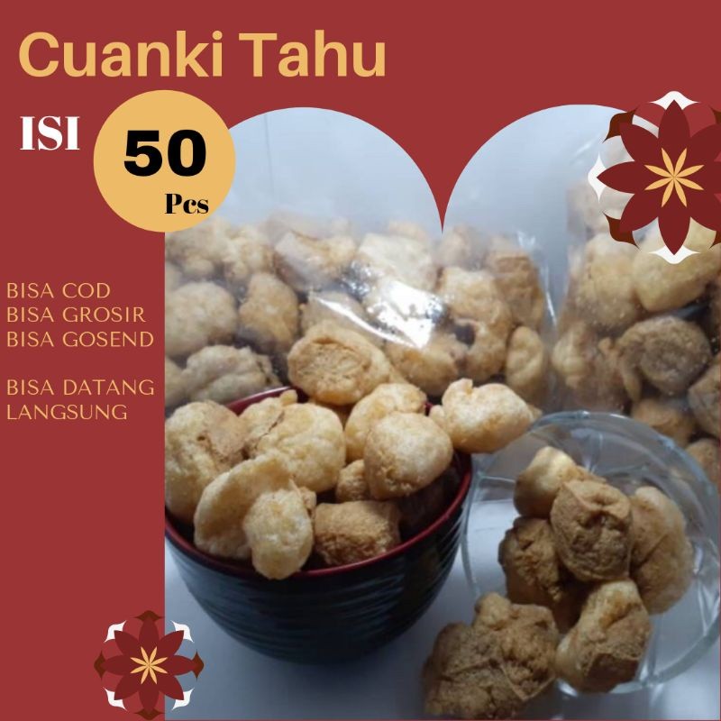 

BISA COD - Kerupuk Cuanki Tahu isi 50 pcs - Cuankie - Toping Baso Aci - Seblak - Bakso