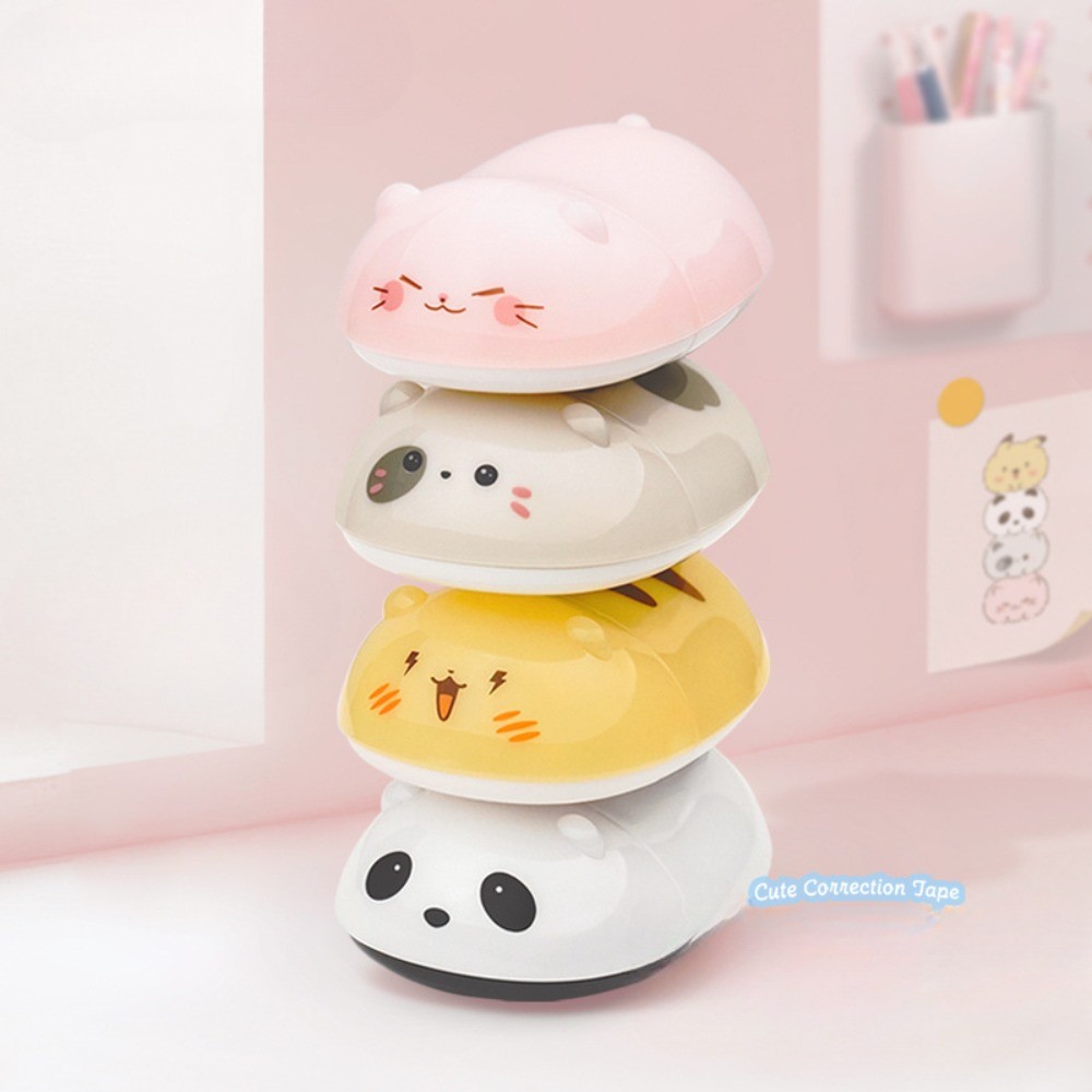 

1Pc Creative Animal Modeling Correction Tape Cute Tuanzi Correction Tape Student Stationery School Supplies