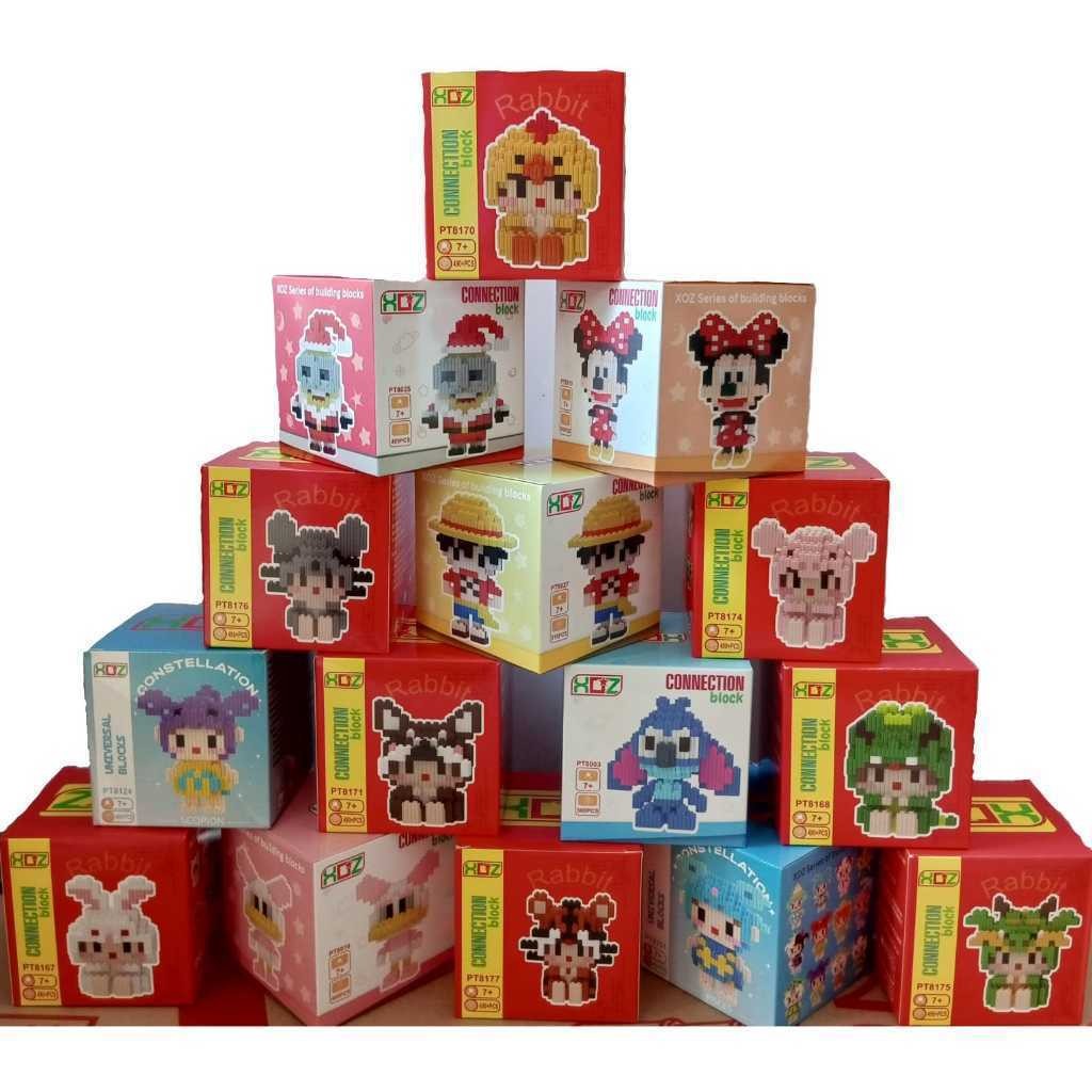 Lego Nano Block | Kartun / Sanrio | Size Jumbo / Big | Bricks Balok Susun | Mainan Edukasi Anak