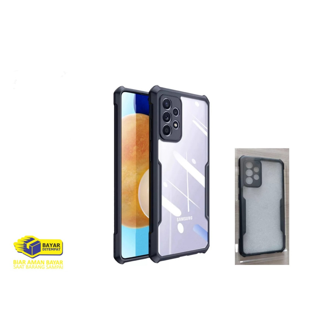 Case Samsung Galaxy A32 Hardcase Armor Shockproof Fusion Bumper Transparan