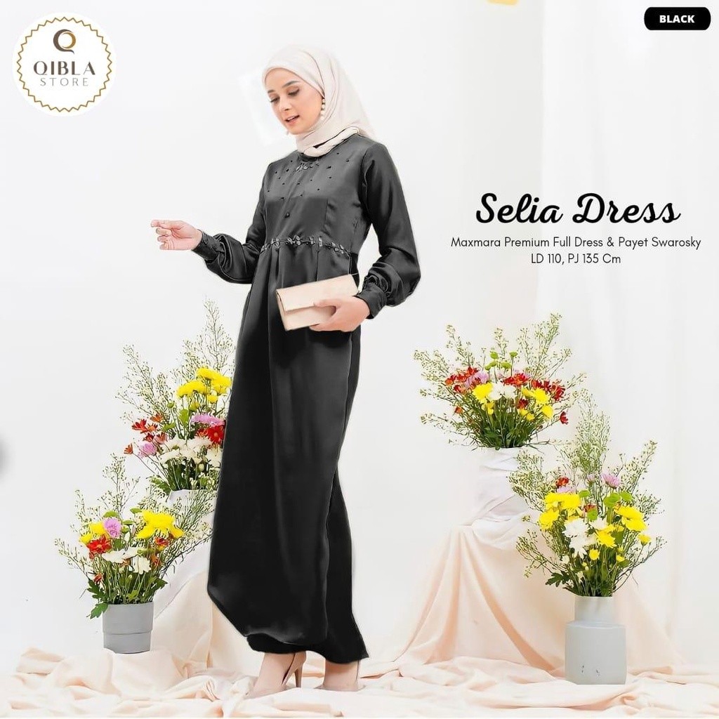 gamis Stella Dress Gamis Kondangan Jumbo Ld 120 Selia Dress Brokat Jumbo Maxmara Dress Gamis Bahan S