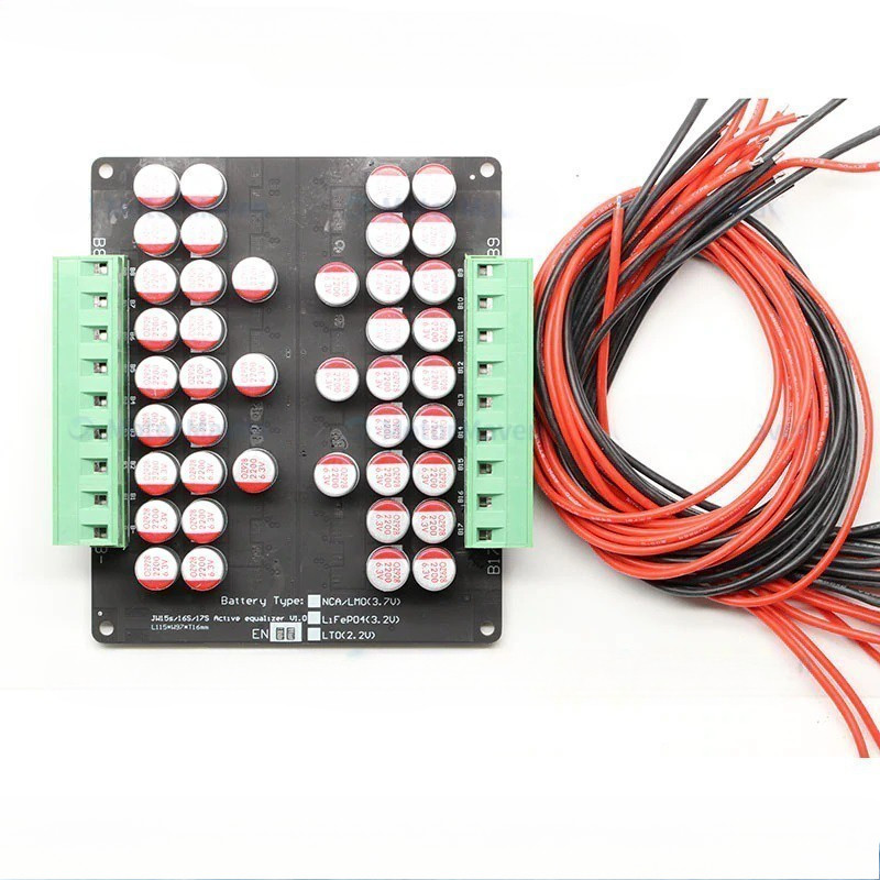 Papan Pemerataan Baterai Lithium /5.5 A Lifepo4 4S 7S 8S Active Balancer Li-Ion