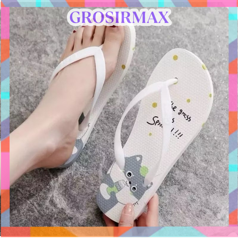 READY Makassar Sandal jepit wanita Sendal Jepit wanita Sandal kucing GrosirMax