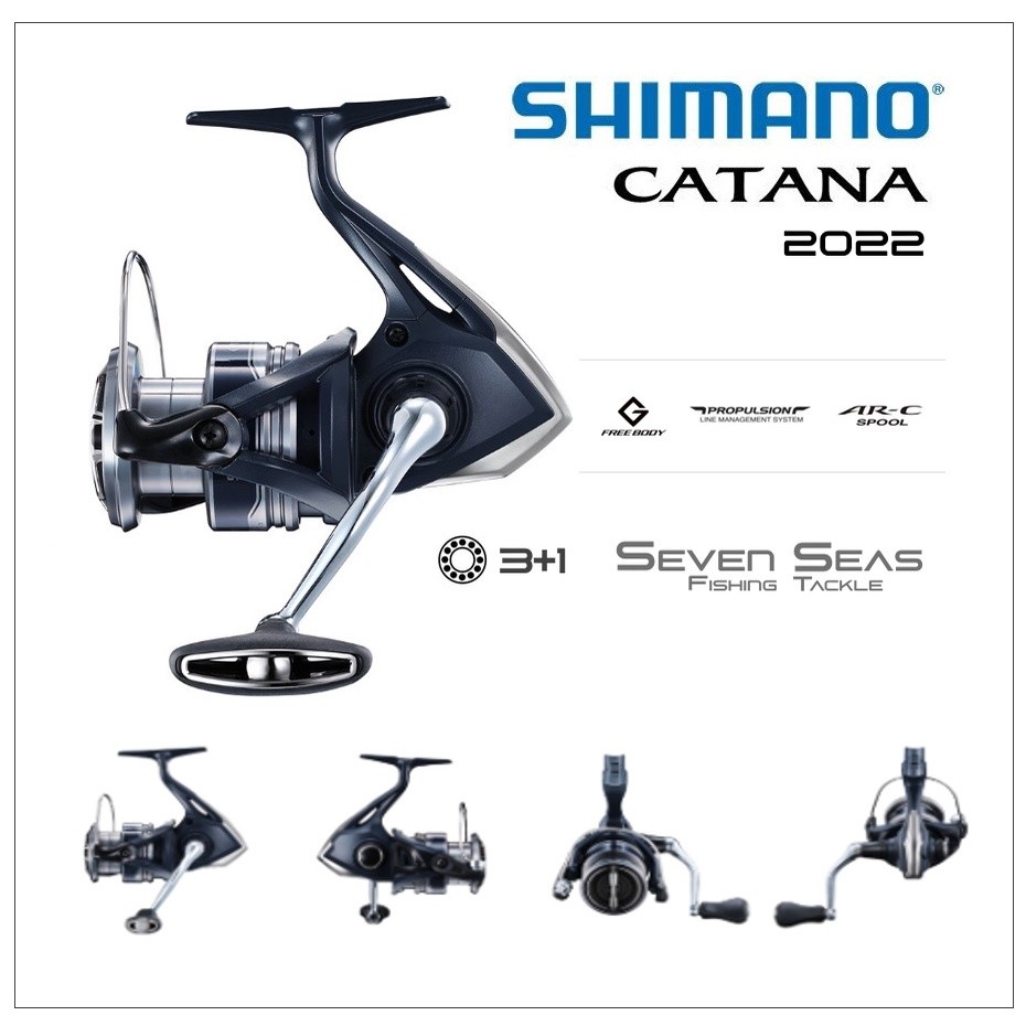 AR67K Shimano Catana FE 2022 1000 2500 C3000 4000 Spinning Reel Pancing