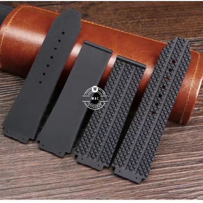 21.Strap Tali Jam Tangan Hublot Geneve Big Bang Tali Karet Rubber 25mm×22mm