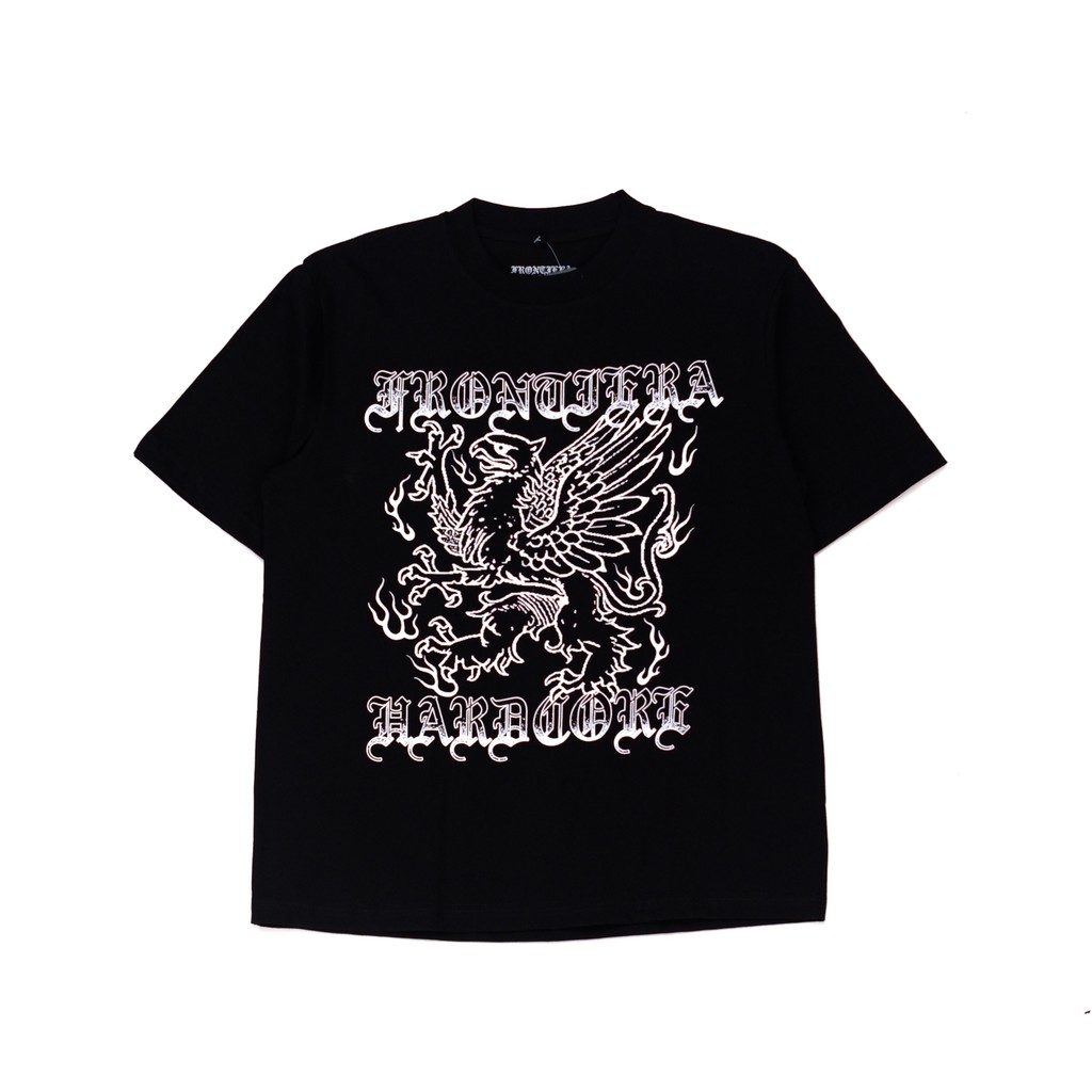 Originmerch_Store Tshirt FRONTIERA HC - RIVERSIDE (black) / Kaos Distortion