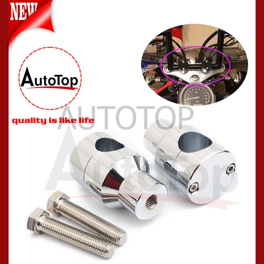AUTOTOP Riser Peninggi Stang Motor Custom Chopper Bobber Harley Benelli.Raiser Iron Horse .