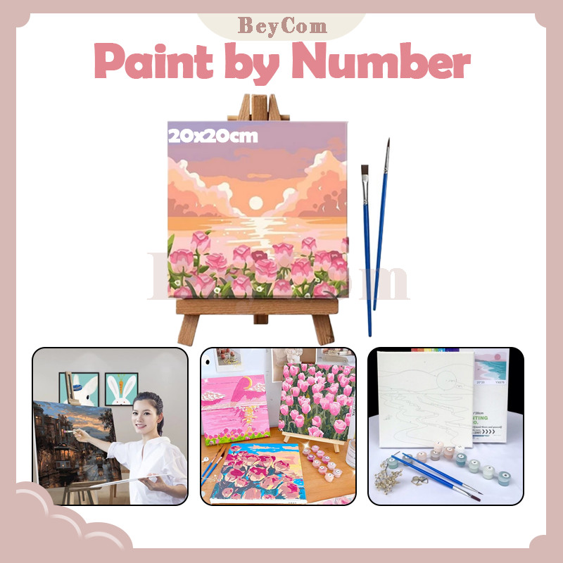 

20x20cm Paint By Number/DIY Digital Painting Kit/Kanvas Painting