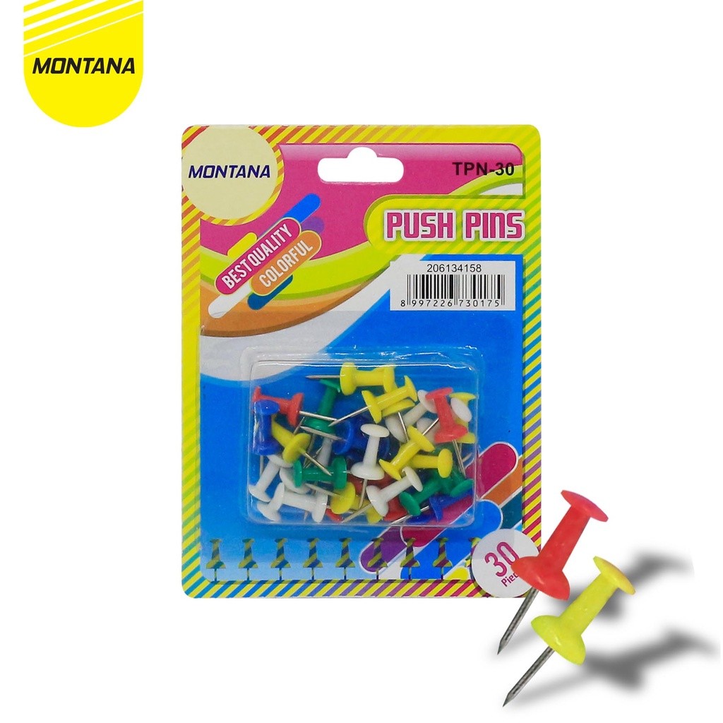 

MONTANA Push Pin / Jarum Tekan / Paku Pin Montana TPN-30 BOX