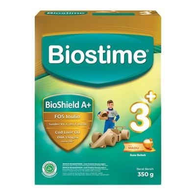 Biostime 3+ Susu Pertumbuhan 3- 5 Tahun Rasa Madu 350 g