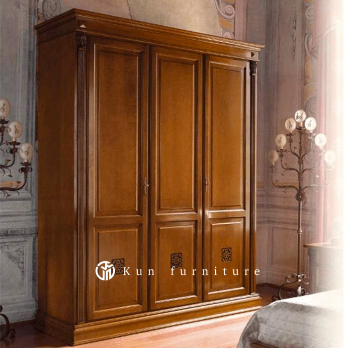 lemari pakaian jati, almari jati, lemari pakaian minimalis | Kun furniture