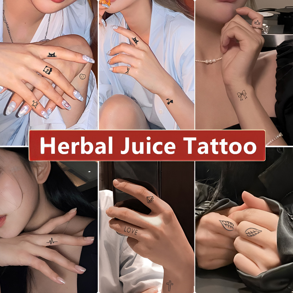 66 Fruit Ink Tato Temporary Mini Tahan Air & Tahan Lama hingga 15 Hari | Stiker Tato Semi Permanen K