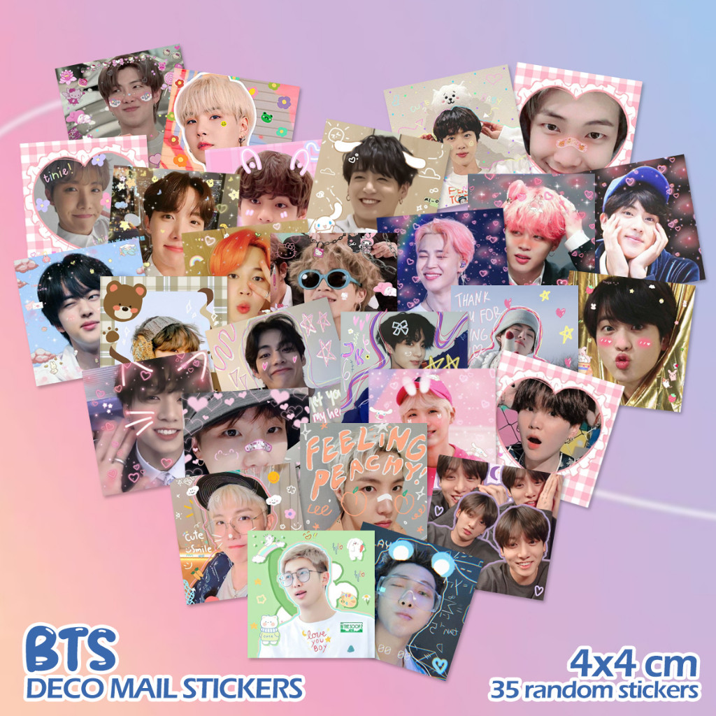 

TEBUS MURAH [100pcs] BTS Stickers Bangtan Sonyoendan DECO KAWAII Mail stickers kpop idol TERBAIK