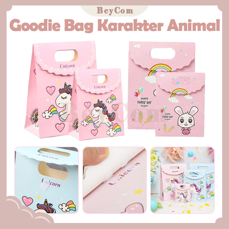 

Goodie Bag Karakter Animal/Tas Bingkisan Hadiah/Tas Hampers Snack Ulang Tahun