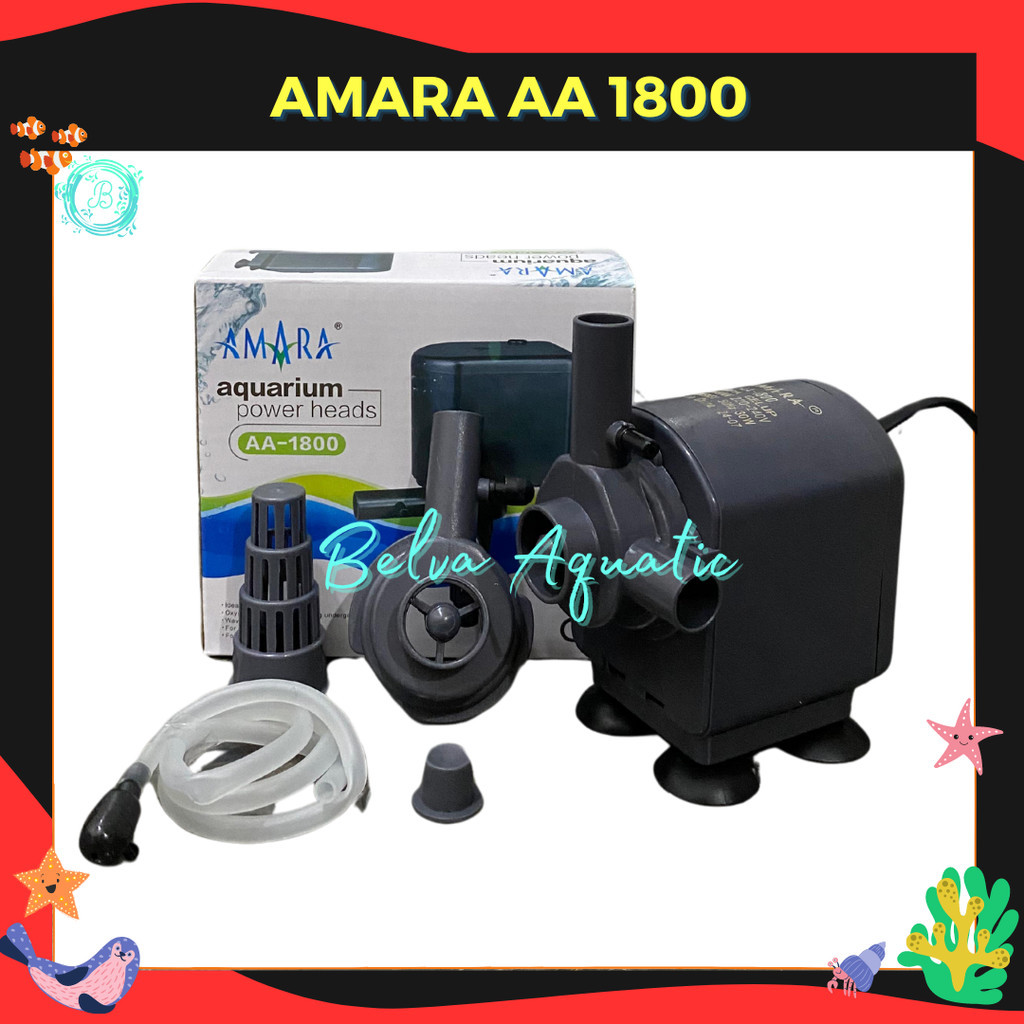 PUJEGANSHOP Amara AA 1800 Amara AA-1800 Pompa Aquarium Pompa Celup Aquarium Pompa Hidroponik Pompa K
