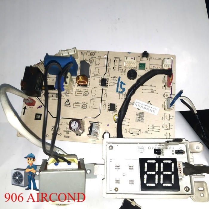 SPAREPART pcb modul indoor ac midea, aux