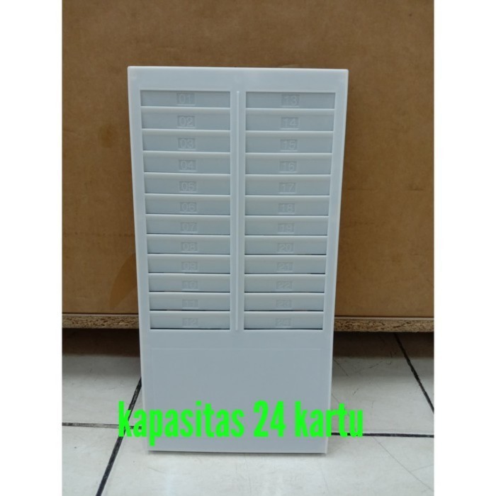 Rak Kartu Absensi Amano - Rak Kartu Absen Manual 24 kartu