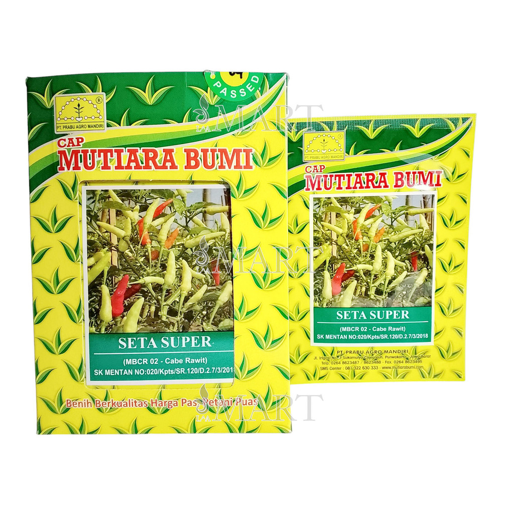 Benih Cabe Rawit SETA SUPER Isi 10 gram Cap Mutiara Bumi
