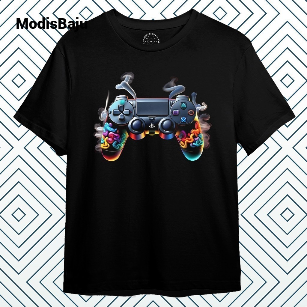 ModisBaju - Kaos Distro Premium Original 3D Controller Playstation