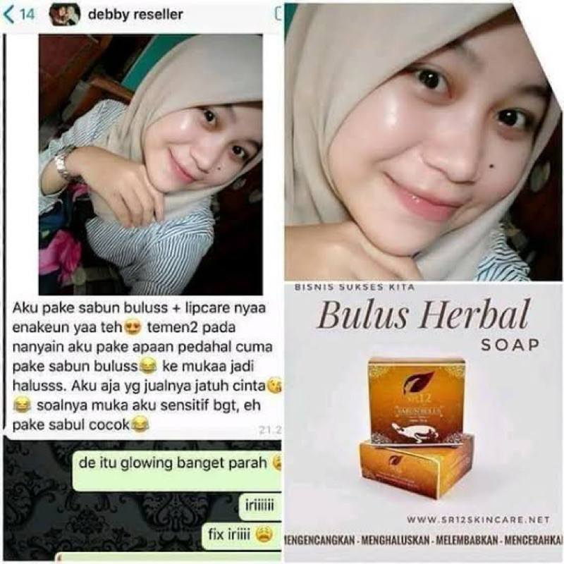 Sabun Bulus Sr12 Sabun Wajah Glowing Memutihkan