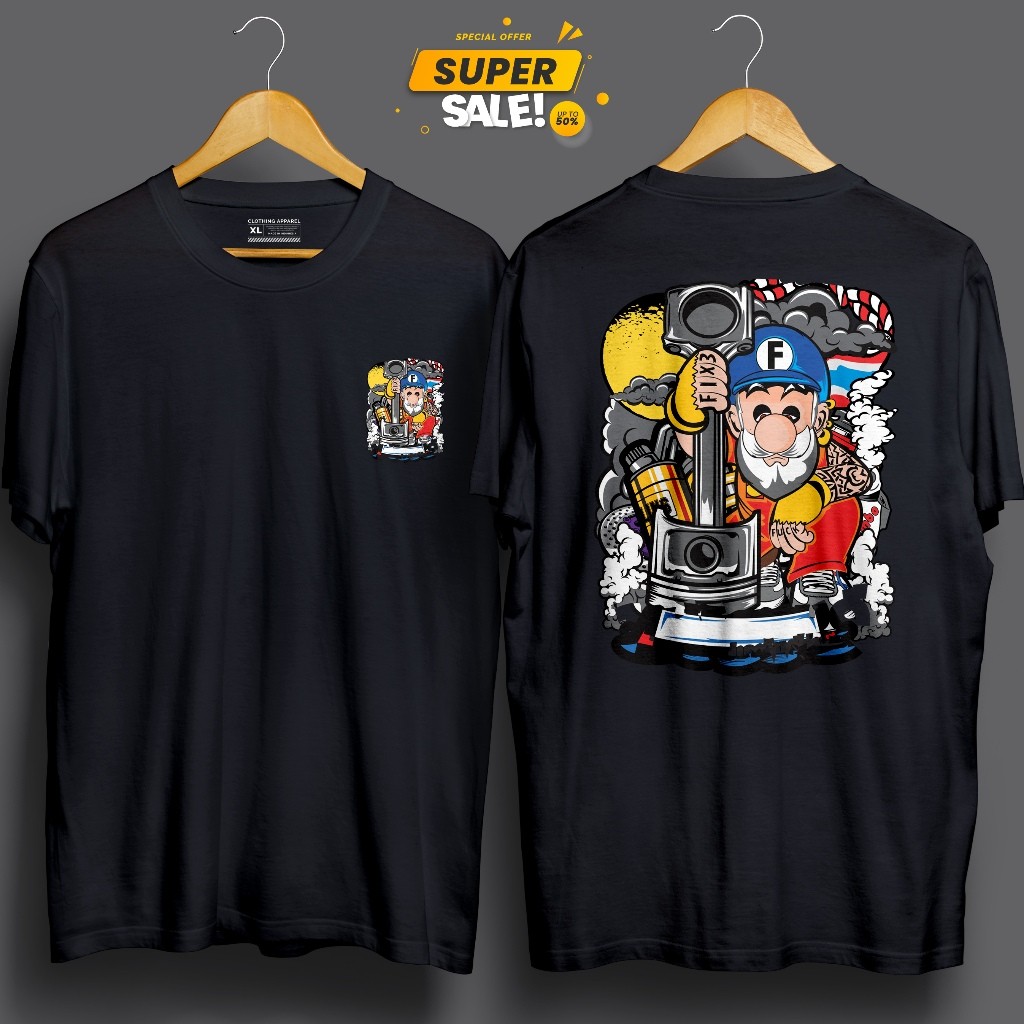 BAJU KAOS PRIA DISTRO THAILOOK VOL 28 THAILAND RACING MOTOR STYLE ADEM DAN NYAMAN 24S