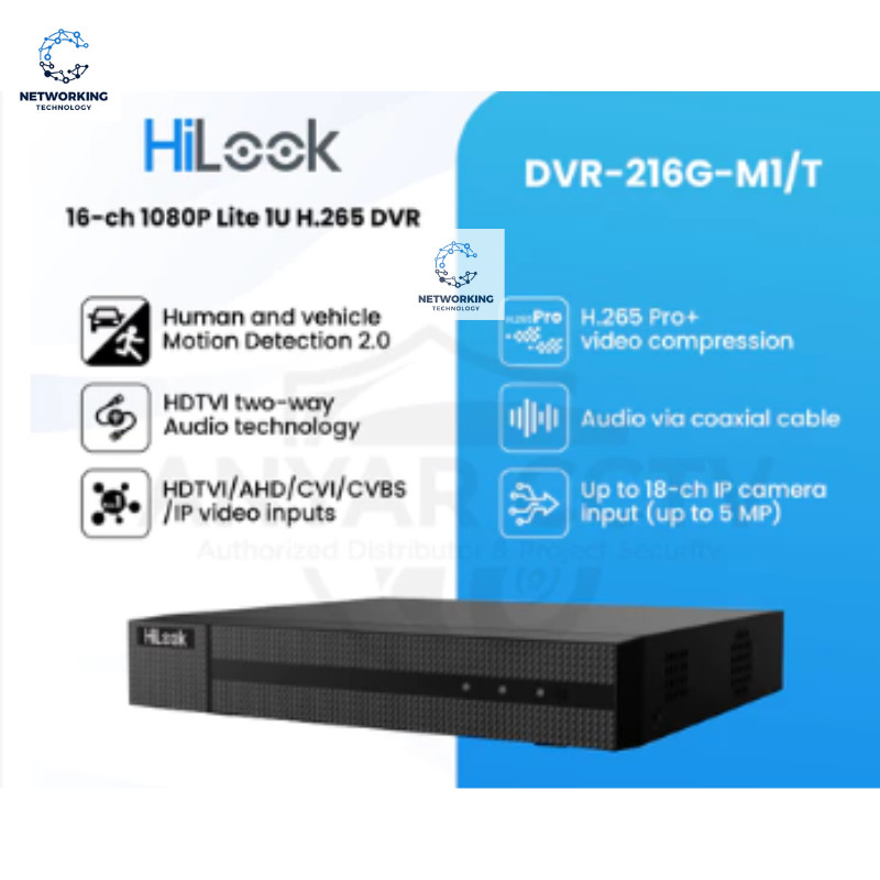 HILOOK DVR-216G-M1/T DVR Hilook 16 Channel Support  Audio