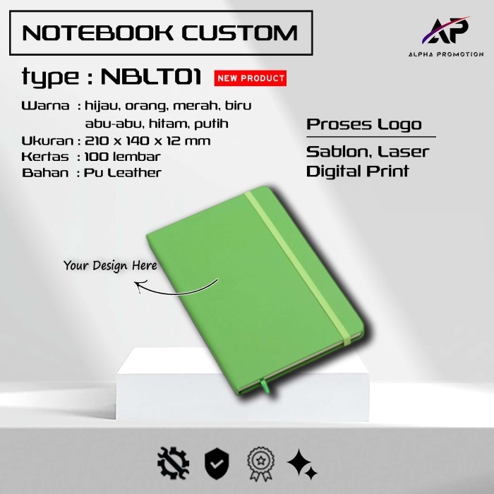 

Agenda, Notebook Planner bahan Leather - NBLT01 Custom Souvenir