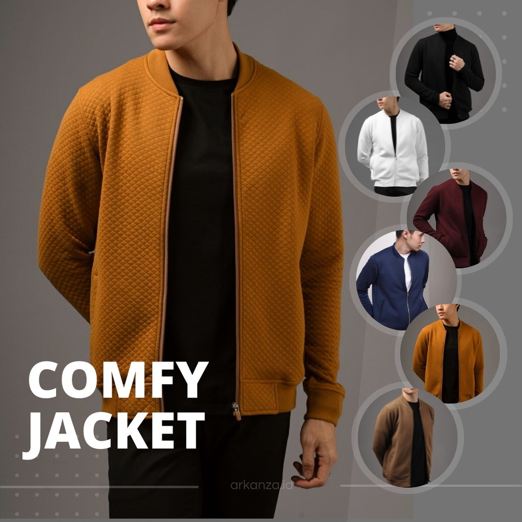 COMFY JACKET / JAKET COMFY PRIA / JAKET BOMBER COMFY / COMFY JAKET PREMIUM