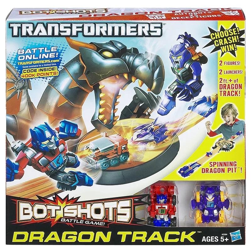 Transformers Bot Shots Battle Game Dragon Track Set Beast Brawlers Collectible Figurines Toys for Ch