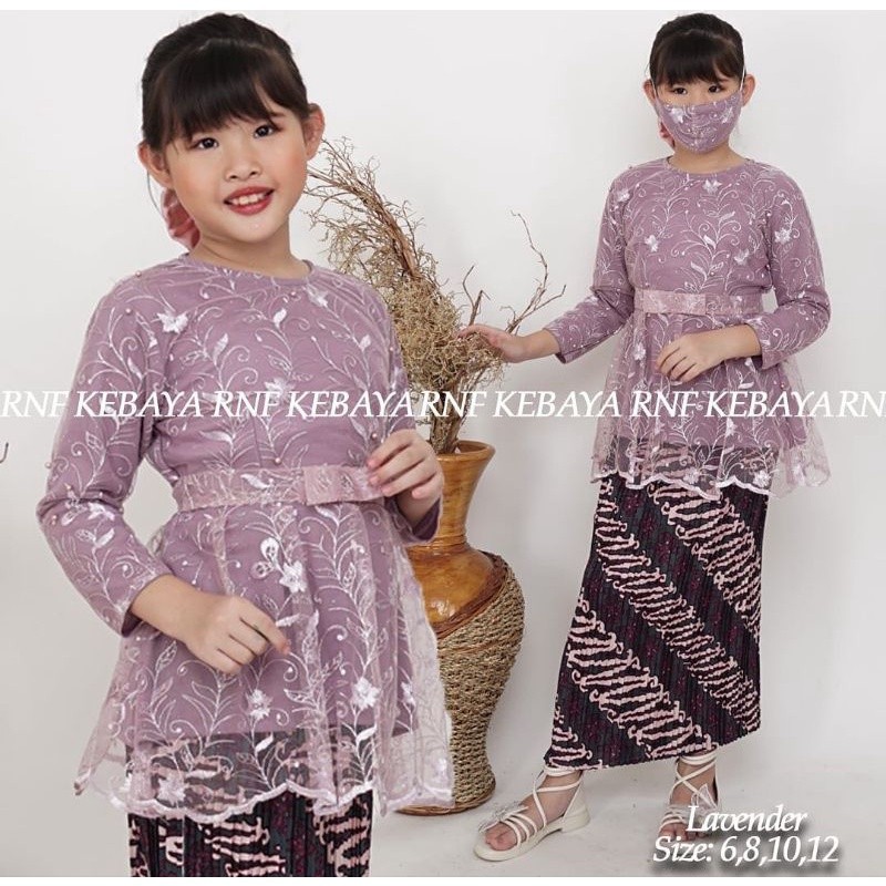 Set kebaya anak / kebaya kartini / kebaya brokat anak / kebaya muslim