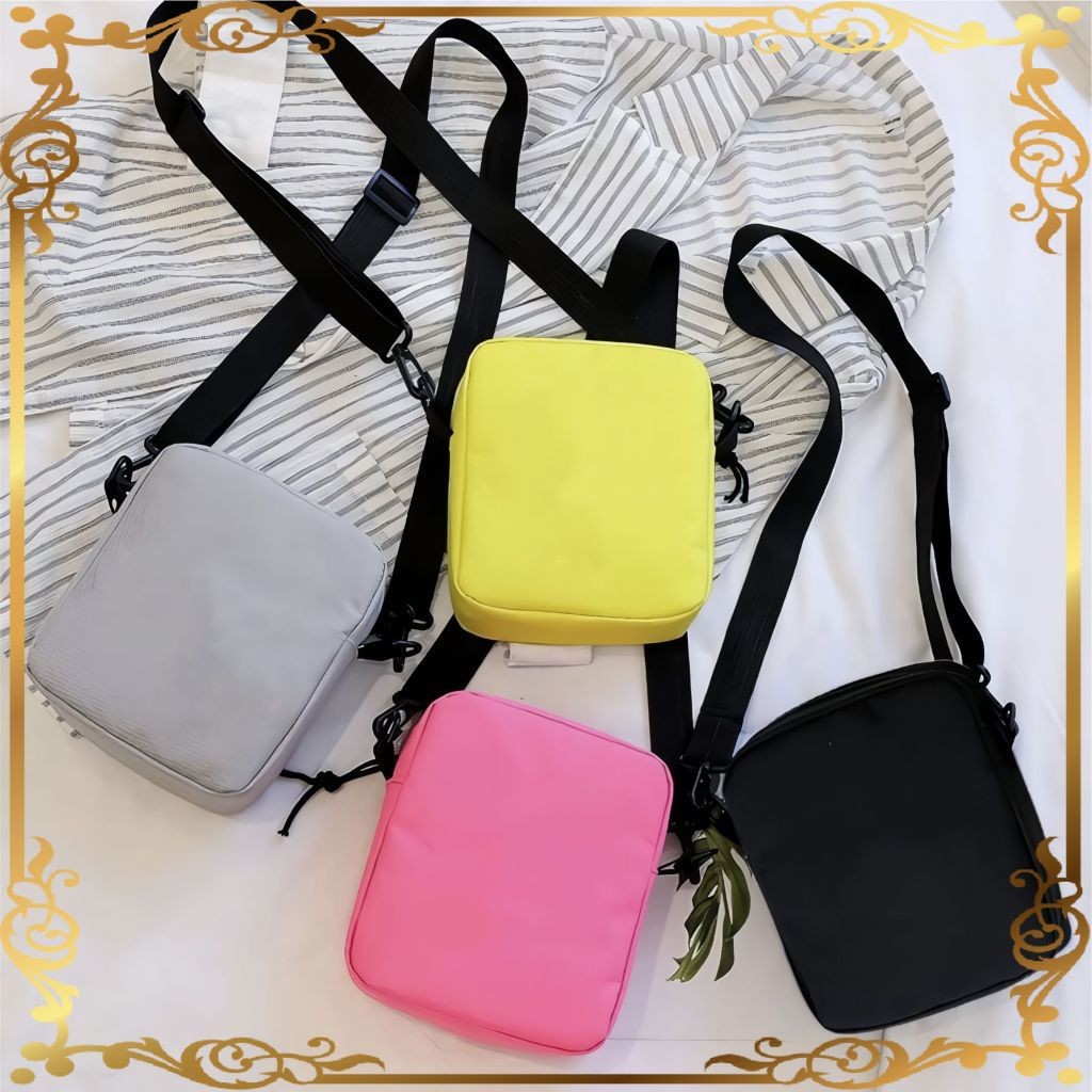 KHAFA Tas Selempang Polos Anak Laki laki dan Perempuan Fashion Kids 19 A5