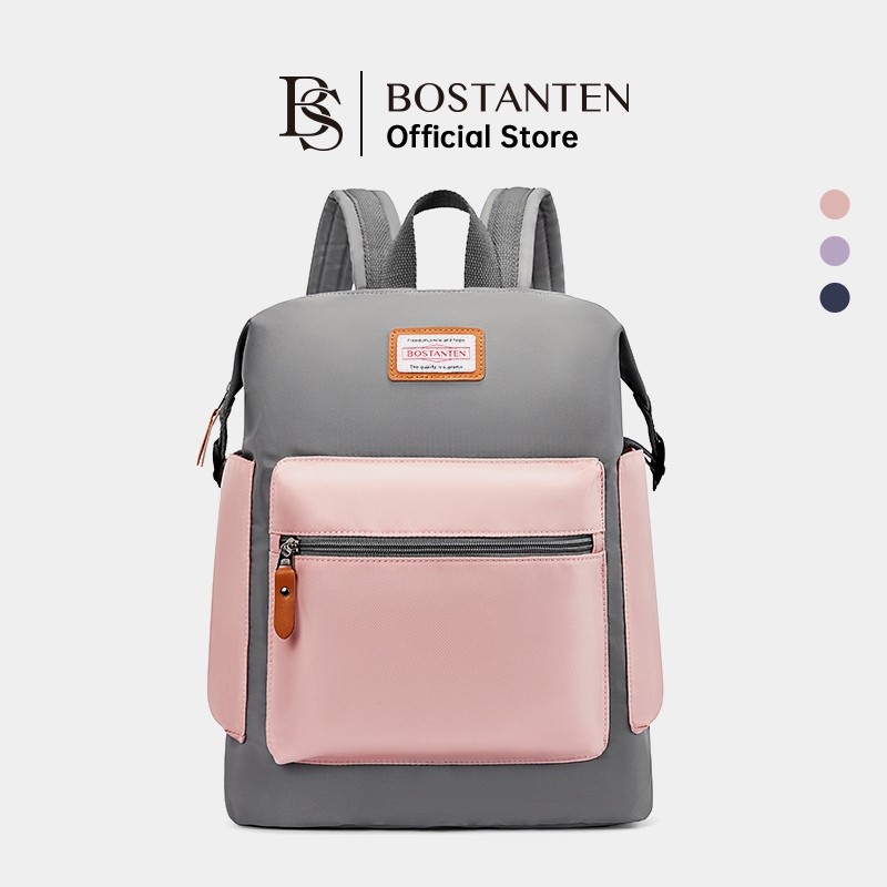 BOSTANTEN Ransel Pria Ransel Wanita Tas Couple Tas Kanvas Unisex Tas Pelajar Berbagai Warna