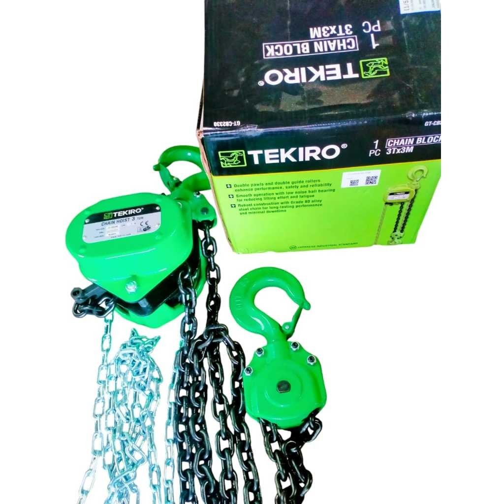 Chain Block 3 Ton TEKIRO Takel bersertifikat