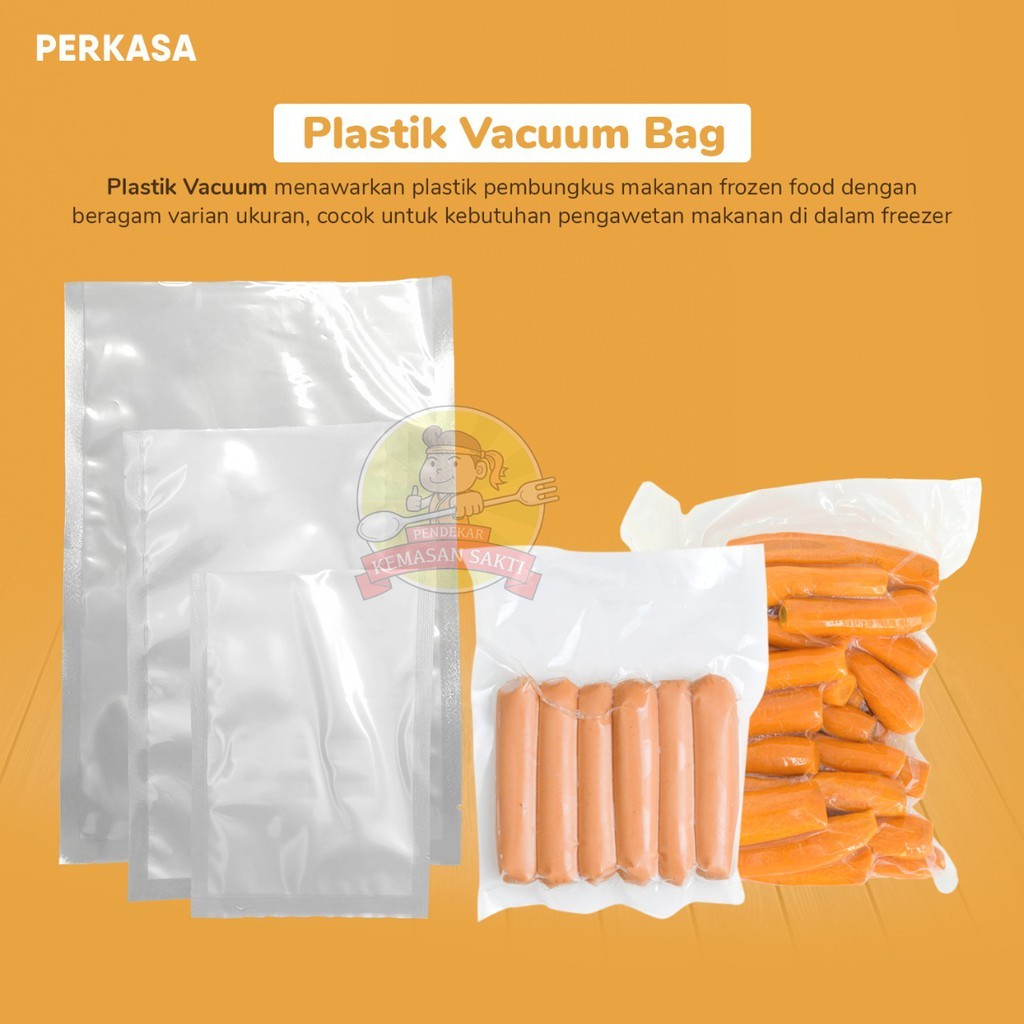 Plastik Vacuum Bag 17x25 / Plastik Vakum Makanan / Vacuum Makanan