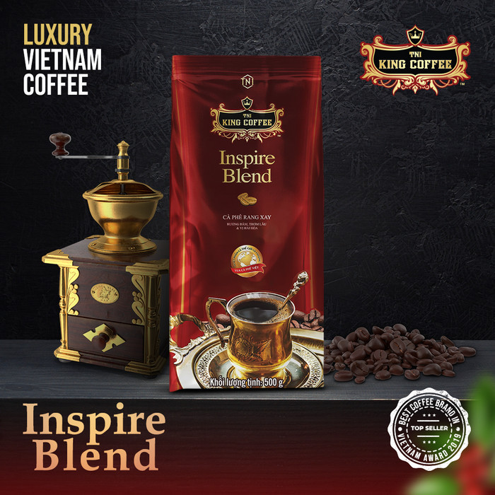 

500GR - King Coffee INSPIRE BLEND Ground Coffee Kopi Vietnam by Trung Nguyen - INSPIRE BLEND