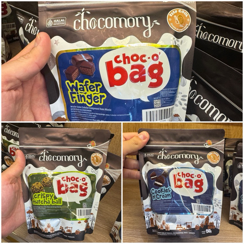 

Choco Bag Chocomory Wafer Salut Cokelat Biskuit Aneka Rasa 150 gram