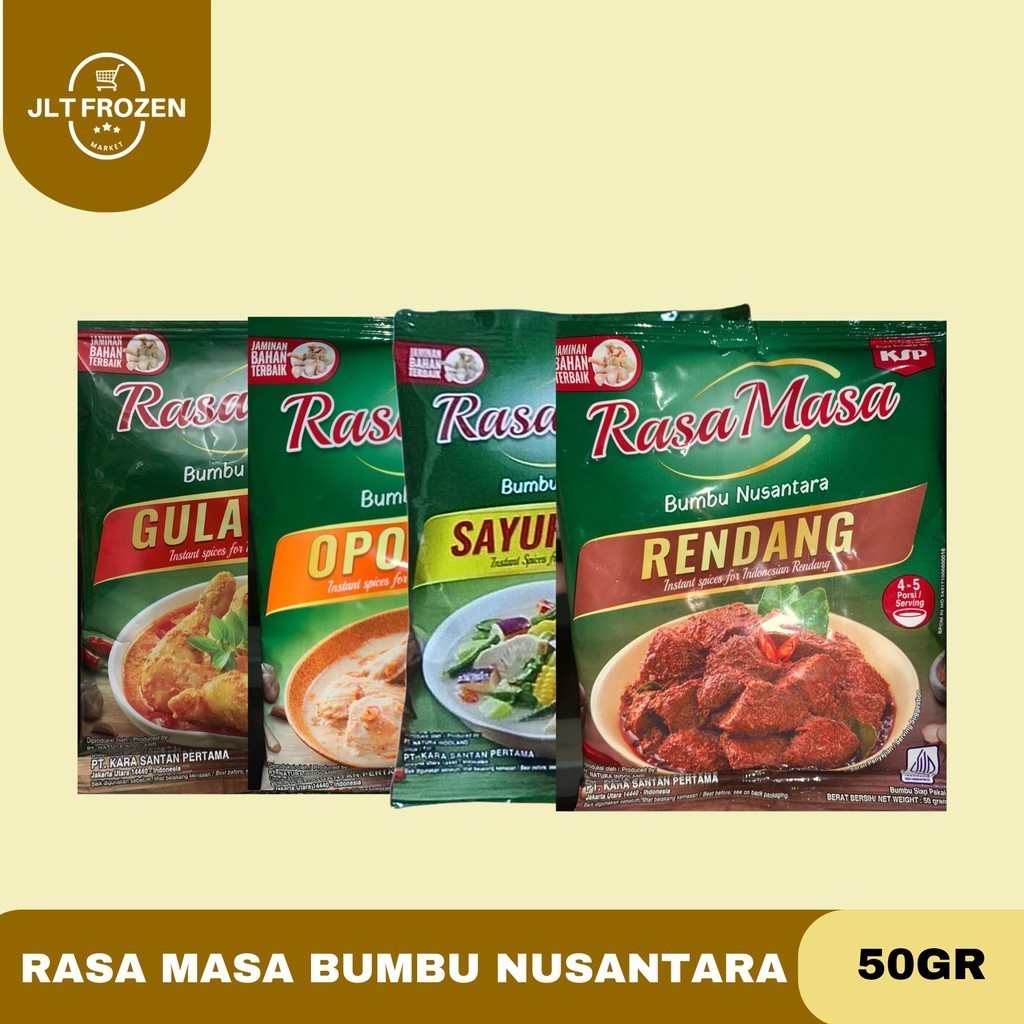 

Rasa Massa Bumbu Nusantara/Bumbu Gulai Ayam/Bumbu Opor Ayam/Bumbu Rendang 50g 1PCS