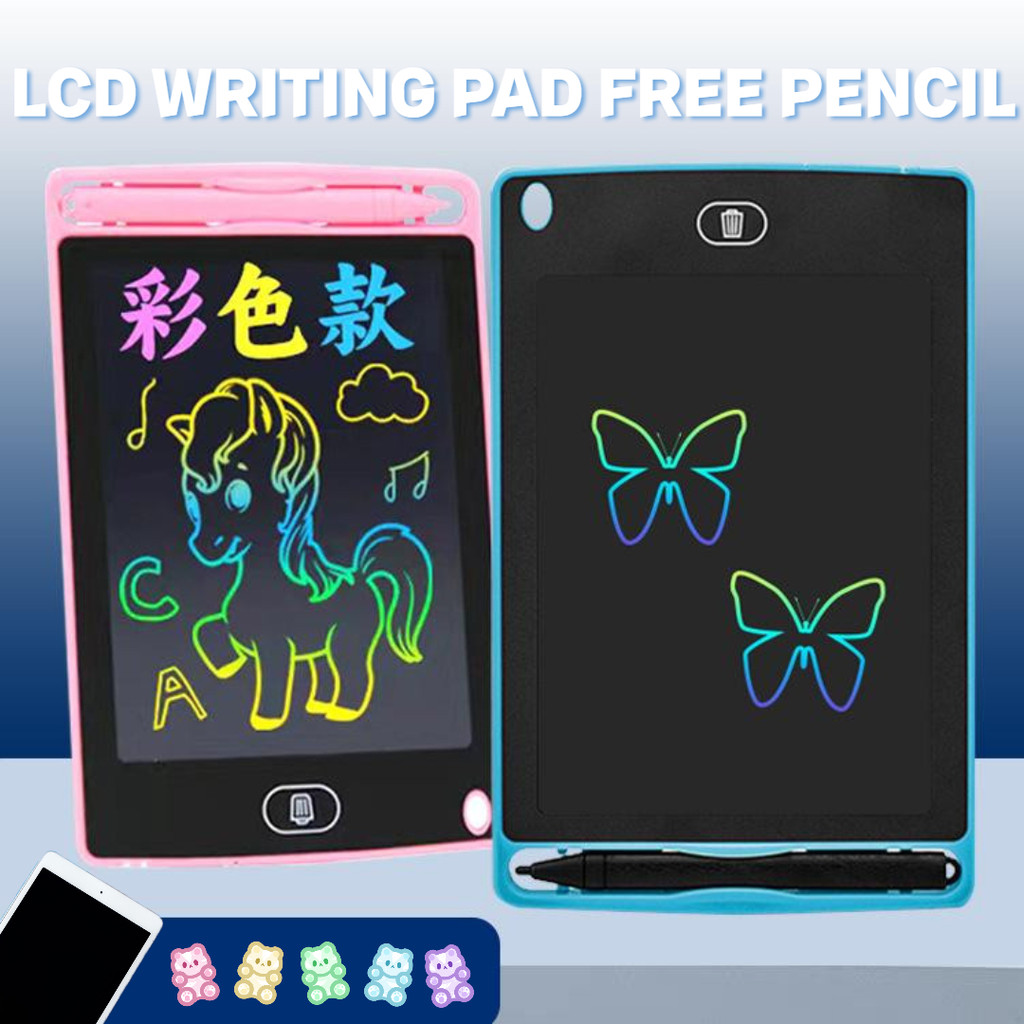 Lcd Drawing And Wrriting Board / Papan Tulis Lcd Mini Untuk Anak Berkreasi Lcd Writing Pad Portable