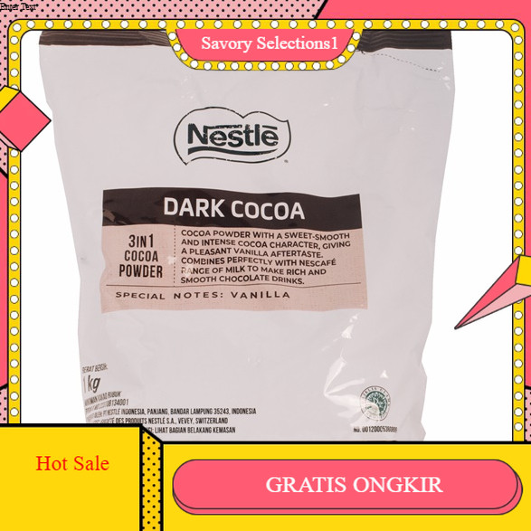 

【SAVORY】 FLASH SALE!! Nestle Dark Cocoa 3in1 Chocolate Powder 1kg