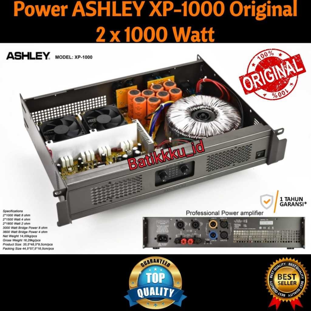 Power ASHLEY XP 1000 XP1000 Original 2 x 1000 Watt
