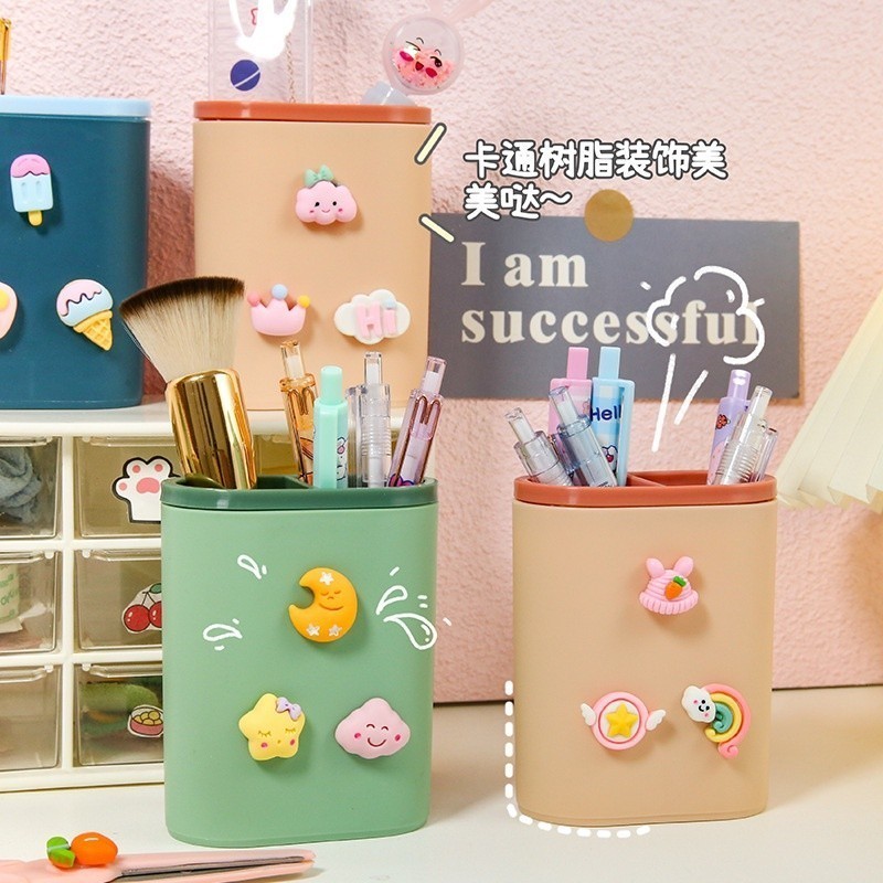 

Tempat Pensil Dan Pulpen Karakter DIY Desktop Multifungsi Pen Holder 888