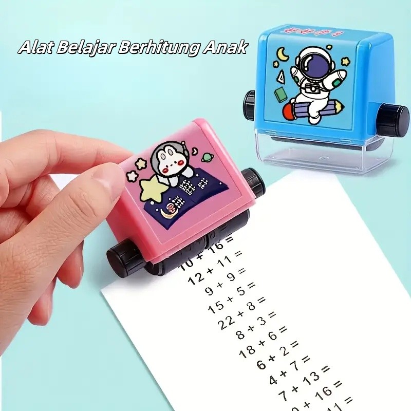 

Stempel Roll Matematika / Alat Belajar Berhitung Anak / Mainan Stempel Matematika Roll