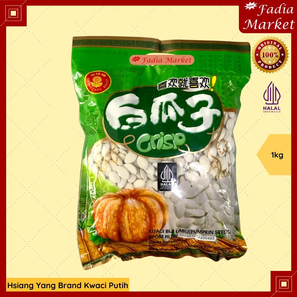 

Hsiang Yang Brand Kwaci Kuaci Putih Biji Pumpkin Labu 1kg